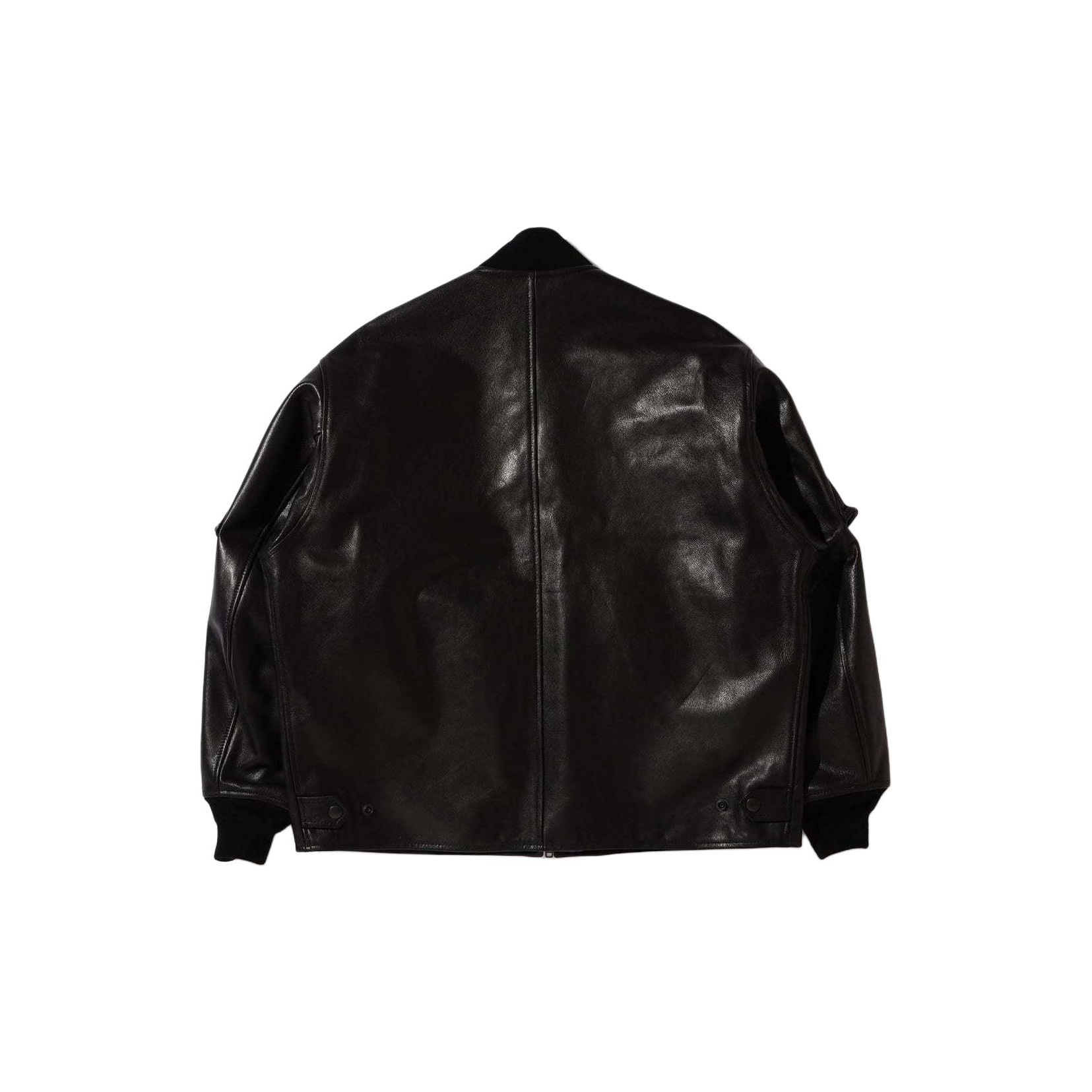 Beams FUTURE ARCHIVE Series Leather Jackets Men Black - POIZON