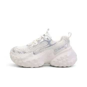 DEERWAY Anti Slip And Wear Resistant Breathable Low Top Chunky Sneakers Women's Greige