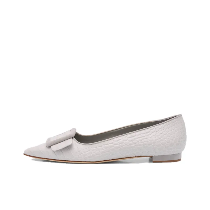 MANOLO BLAHNIK Maysalepump Casual Single Shoes Women's Gray-0