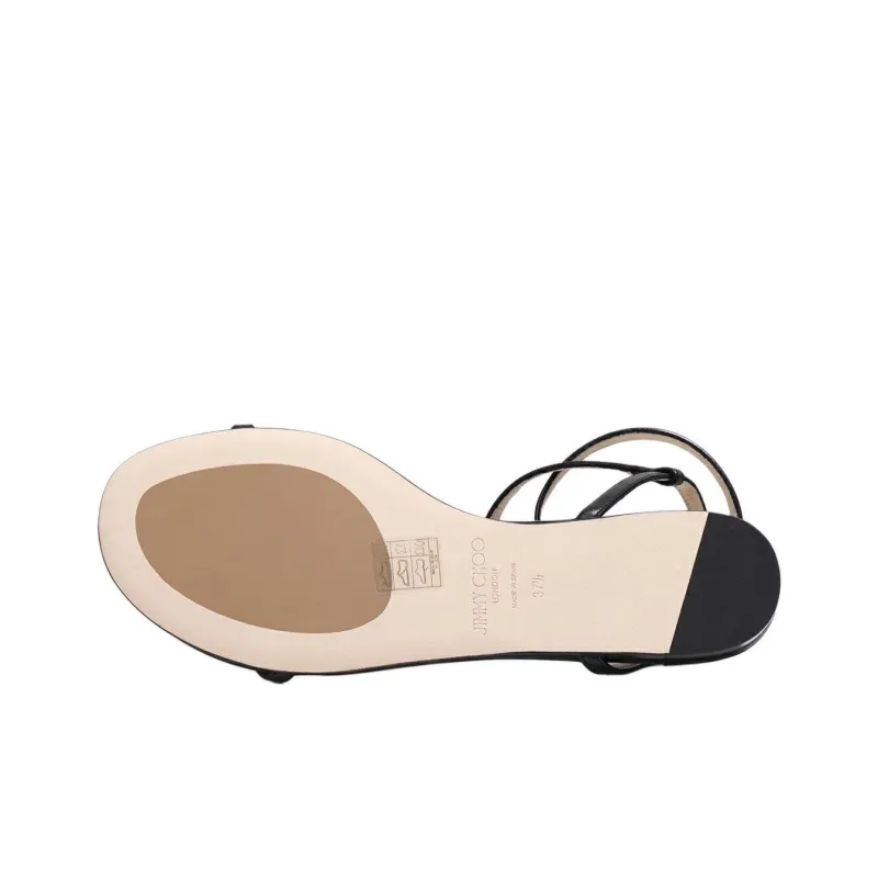Jimmy Choo Alodie Flat Sandal Women's Black-5