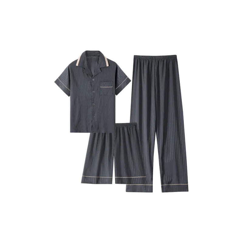 JUNEROSE Pajama Set Men's Includes Gift Box Sets Black-0