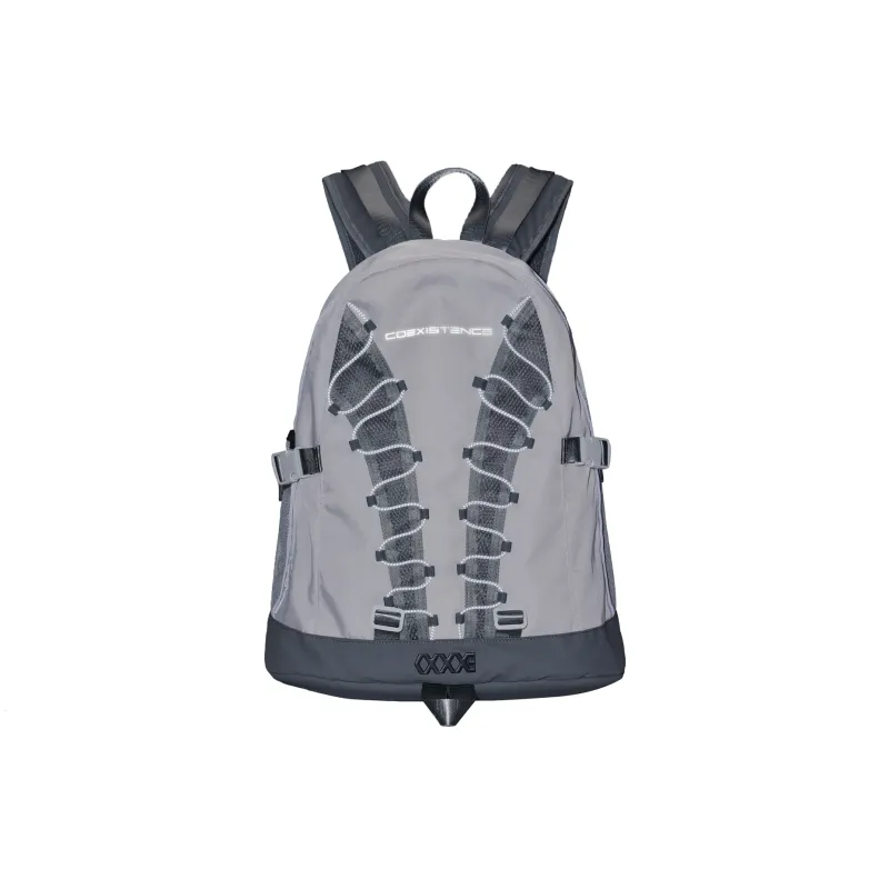 COEXISTENCE Polyester Backpack Regular Unisex Gray-2