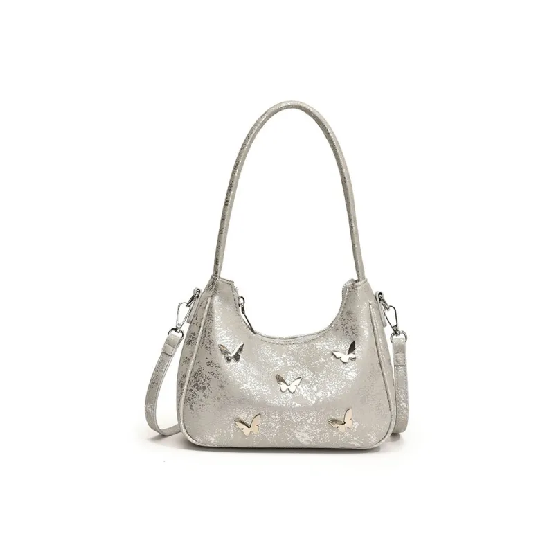 Bywhich PU Shoulder Bag Regular Women's Black/White/Silver-5
