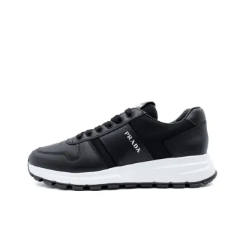 PRADA Prax 1 Leather Low Top Black