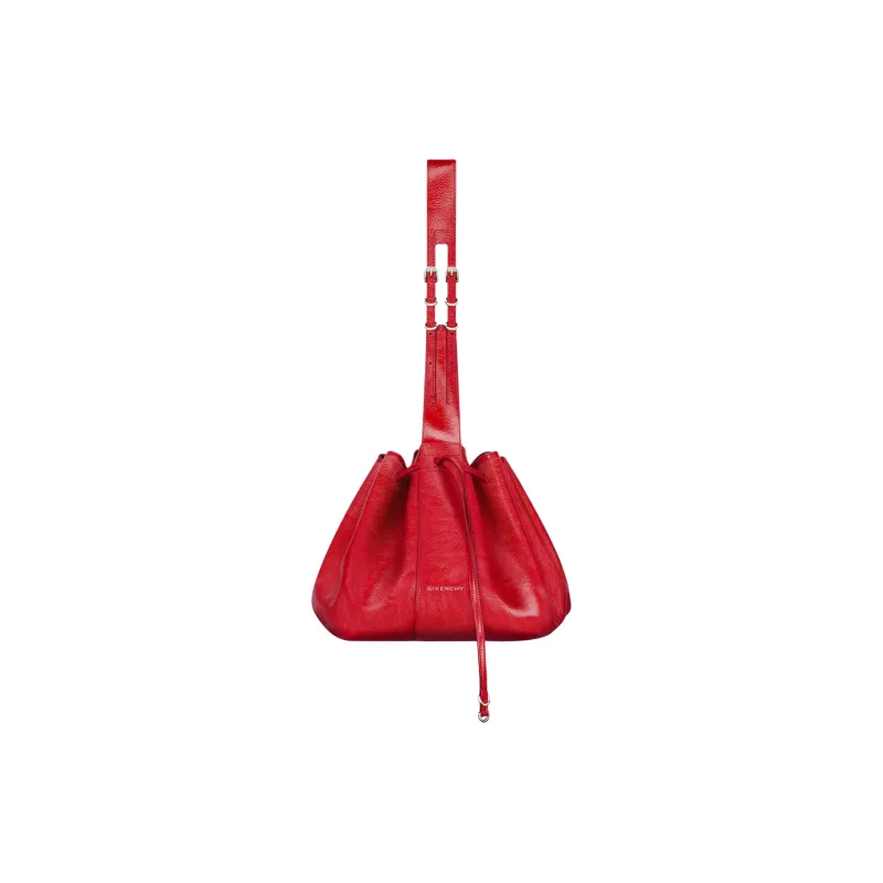 Givenchy Patent Leather With Calfskin Portable Crossbody Bag, Shoulder Bag Medium Size Women's Red-1