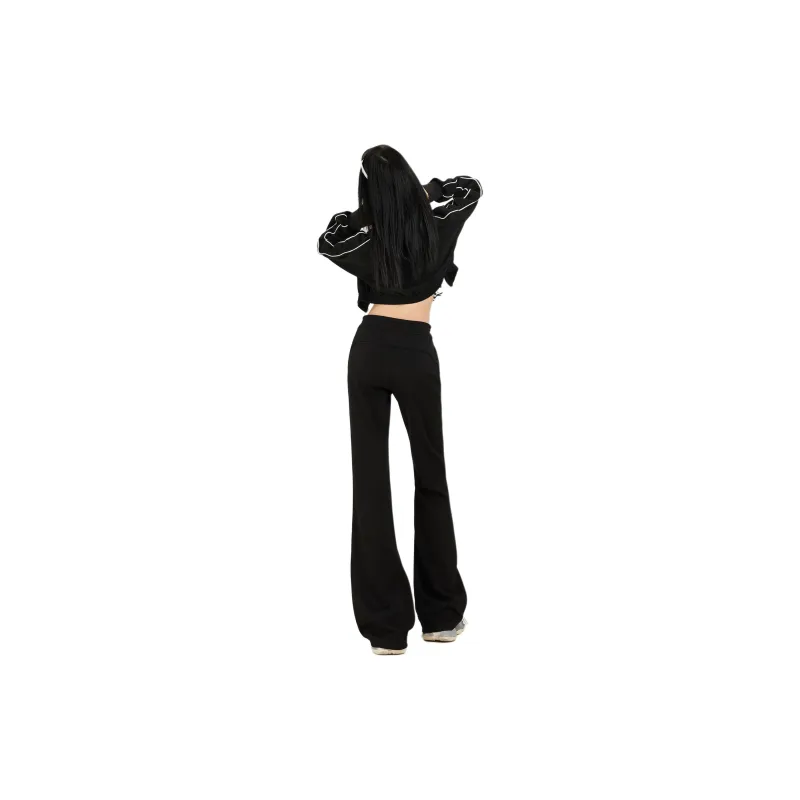 Rose Casual Pants Women's Black-3