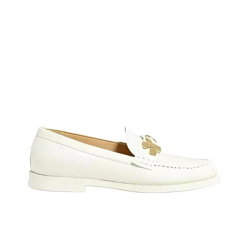 CHANEL Loafers Women's White-2