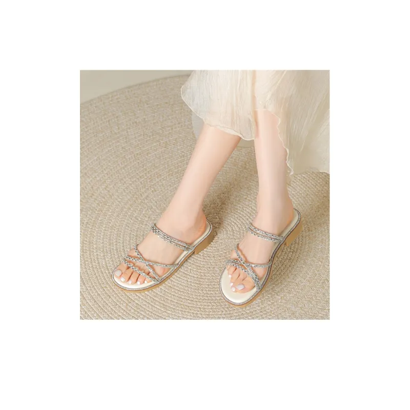 JOSINY Rubber Sole Slip Resistant Slide Slippers Women's-10