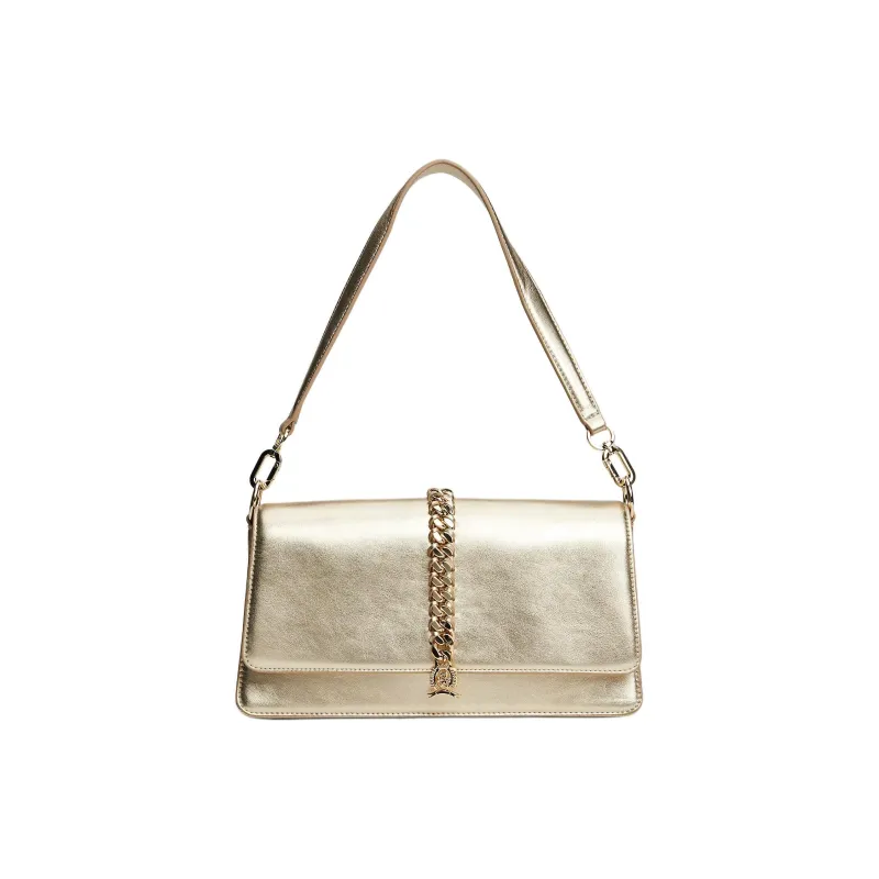 Tommy Hilfiger Leather Handbag Shoulder Bag Regular Women's Gold-0