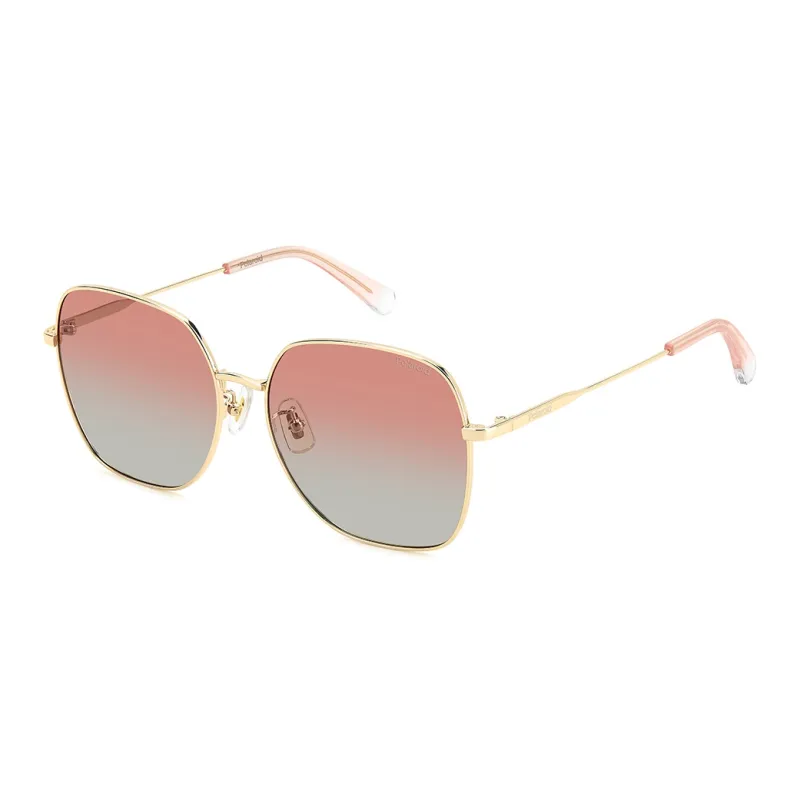 Polaroid Plate Alloy Frame Square Polarized Sunglasses Unisex-2