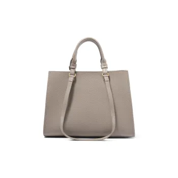 BELLE Cow Leather Shoulder Bags Handbags Large Size Women's Gray Brown Black