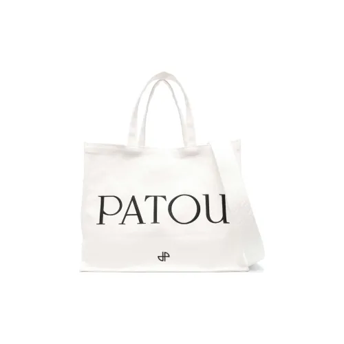 Patou Polyester One chain-link Handbags Large Size Women's Ivory White