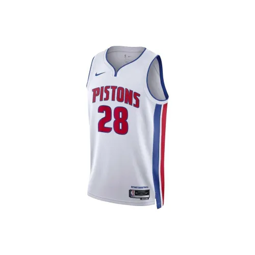 NBA Detroit Pistons Basketball Jerseys Unisex White