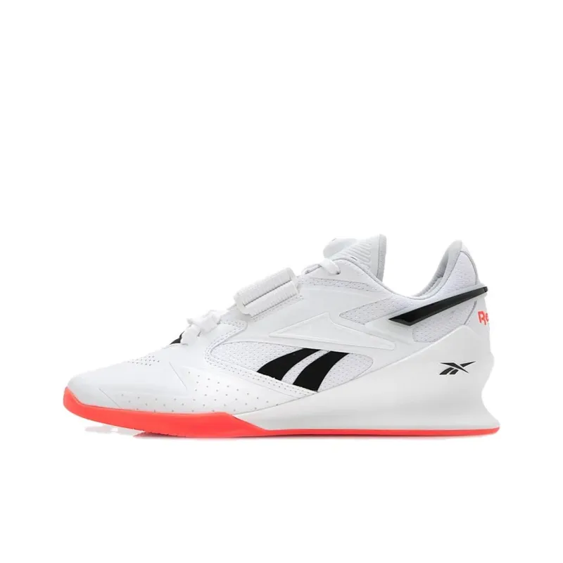 Reebok Legacy Lifter 3 Anti-Slip Wear-Resistant Low-Top Training Shoes Unisex White-0