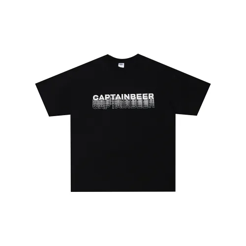 Captainbeer T-Shirts Unisex Black