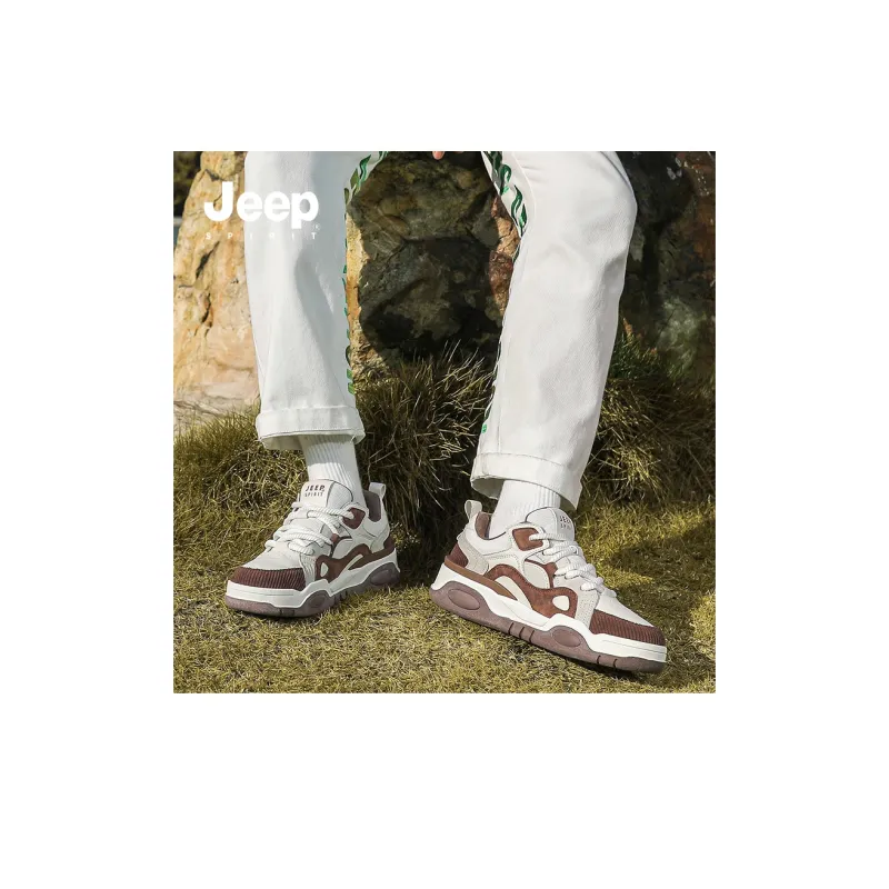 JEEP SPIRIT Skateboard Shoes Men Low Top Rusty Red-12