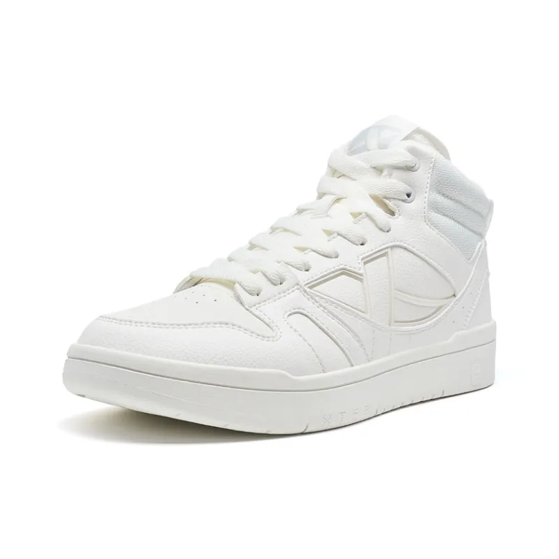 XTEP MAXX LITE Wear Resistant High Top Skateboard Shoes Men's Sail White-2