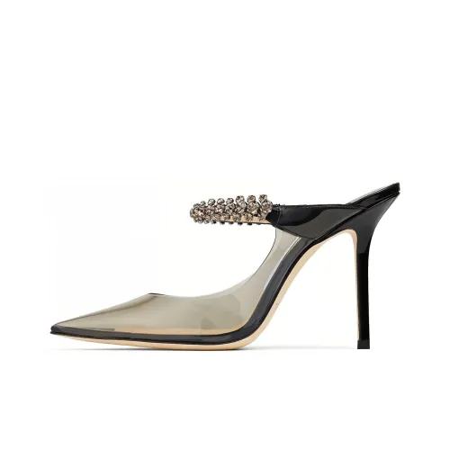 Jimmy Choo Bing Wrap-toe Slippers Women's Black