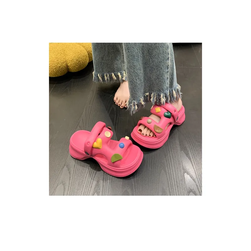 XMISTUO EVA Cut Out Quiet Slide Slippers Women's-17