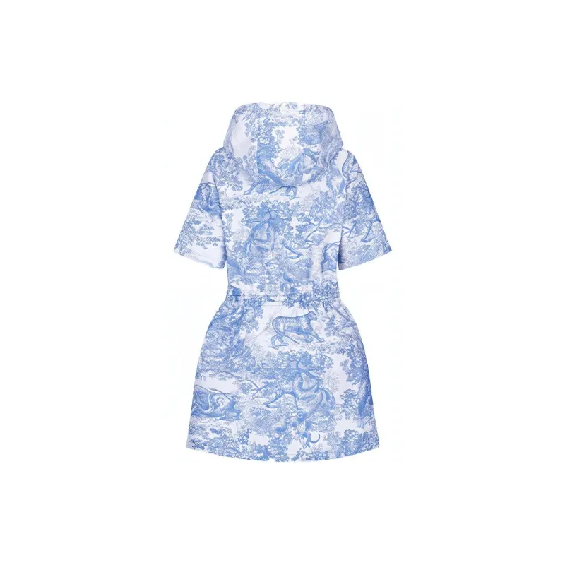 DIOR Dior Quarterly New Products SS22 Short Sleeved Dresses Women's Blue-1
