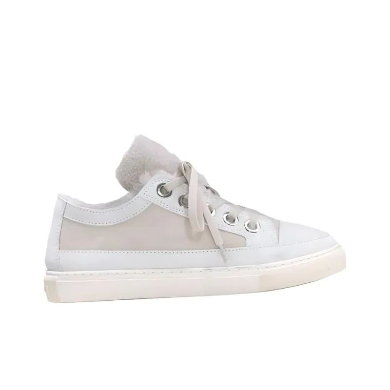 Inuikii Low-Top Skateboard Shoes Women's Ecru-1