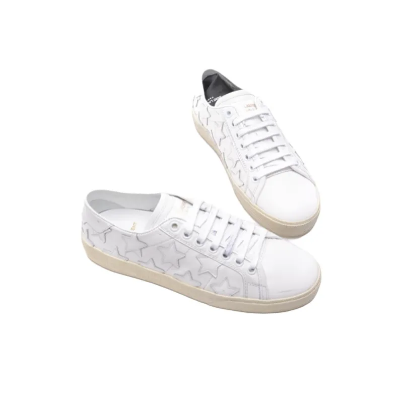 SAINT LAURENT Low Top Skateboard Shoes Women's White-3