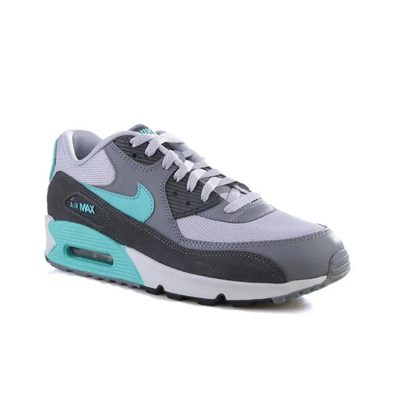Nike Air Max 90 Slip Resistant Low Top Casual Running Shoes Men's Gray-1