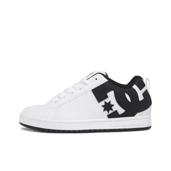 DC Shoes Low Top Skateboard Shoes Men's White Black