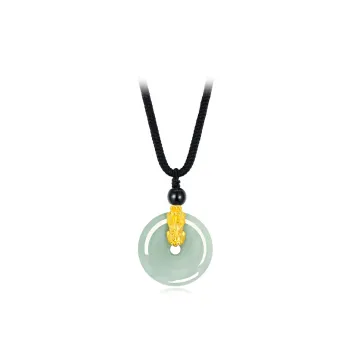FUSSEM Bean Type Jadeite Necklaces Unisex