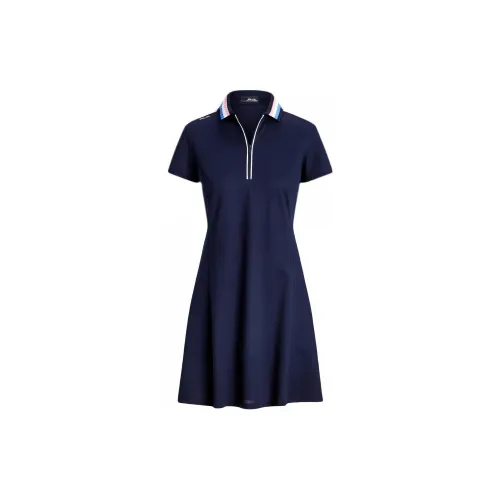 Polo Ralph Lauren Short-Sleeved Dresses Women's Dark Blue