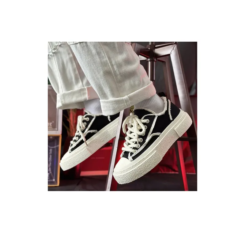 SLnU★3 Anti-Slip And Wear-Resistant Height Increasing Low-Top Canvas Shoes Unisex-21