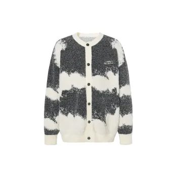 EPTISON Sweater Unisex Black White Gradient