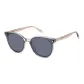 Transparent Pink Frame with Purple Lens-Dark Gray Lens