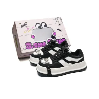Z.SUO Height Increasing Wear-Resistant Slip-Resistant Low-Top Skateboard Shoes Women's Box Included