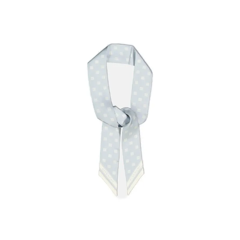 GIVENCHY Silk Silk Scarves Women's Blue-1