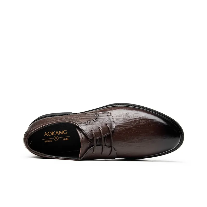 AOKANG Dress Shoes Men Low Top None-12