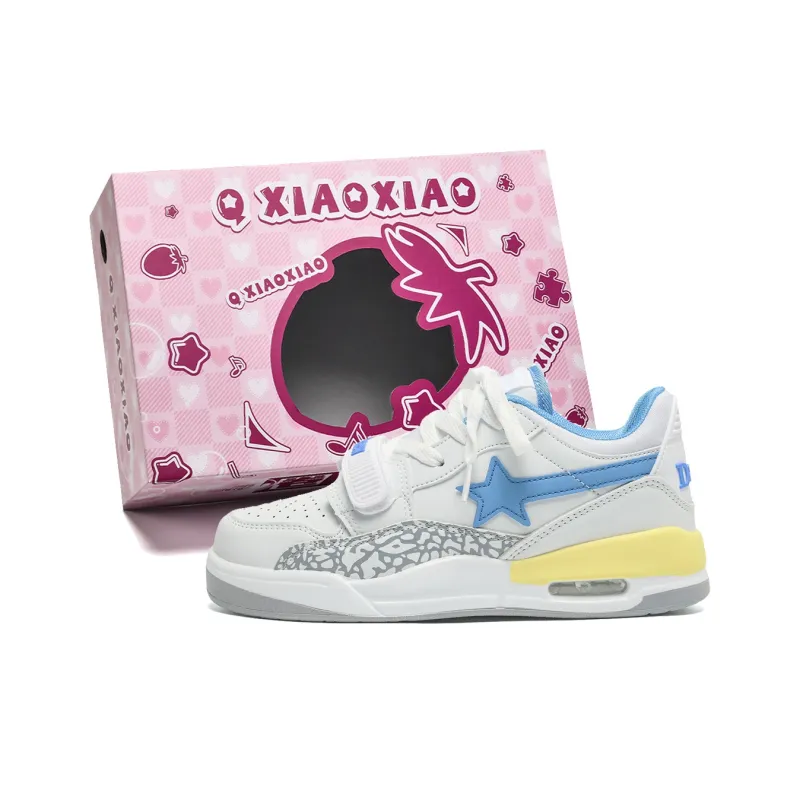 Circle Small Height Increasing Wear-Resistant Slip-Resistant Low-Top Skateboard Shoes Unisex Box Included-12