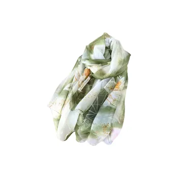 Cranta Komeia Polyester Silk Scarves Women's
