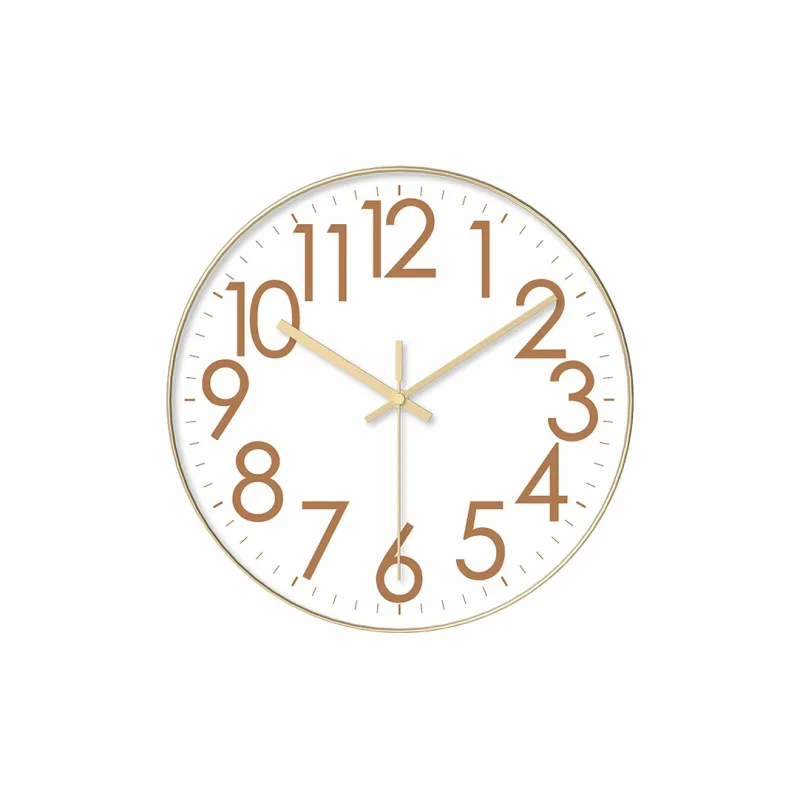 WEESHI Sweeping Seconds Movement Minimalist Style Fashion Wall Clock Unisex White Dial-4