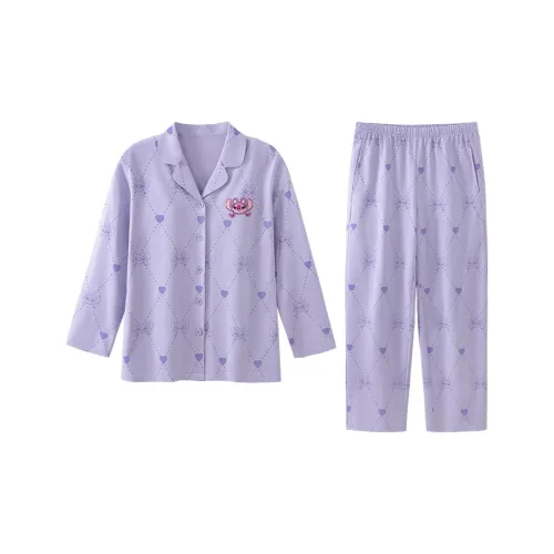 JINGYUN x DISHINI LIANMINGKUAN Pajama Set Women's Angel Purple