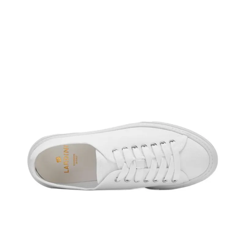 LARDINI Low-Top Skateboard Shoes Men's White-5
