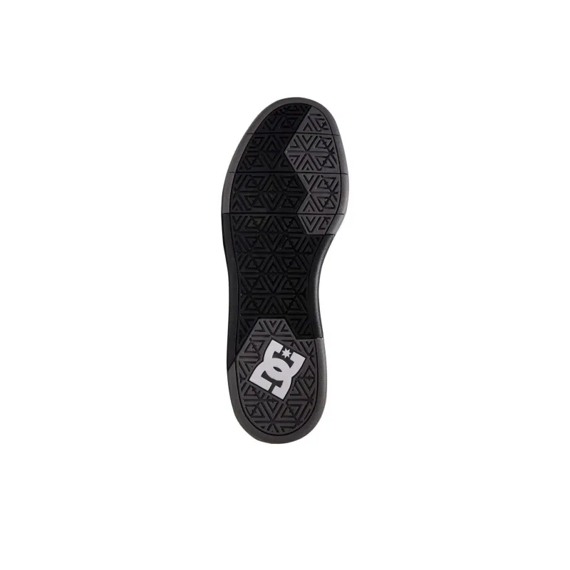 DC Shoes Abrasion Resistant Breathable Low Top Skateboard Shoes Men's Black Gray-4