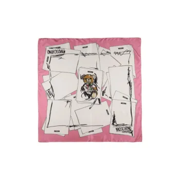 MOSCHINO Teddy Printed Square Scarf