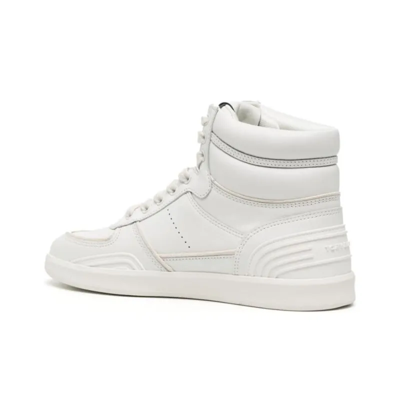TORY BURCH Clover Court High Top Skateboard Shoes Women's White-3