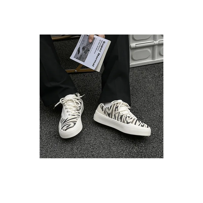 OUGLEMEN Slip Resistant Low Top Canvas Shoes Unisex-11