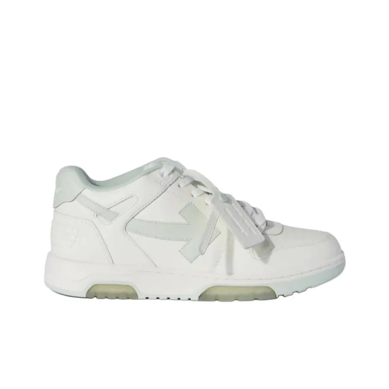OFF WHITE Out Of Office Ooo Low Tops White Green Mint-1