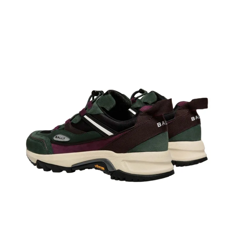 BALLY Faster Low Top Casual Shoes Women's Green-3
