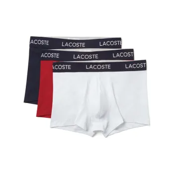 LACOSTE Logo print Cotton Boxers Set Of Three
