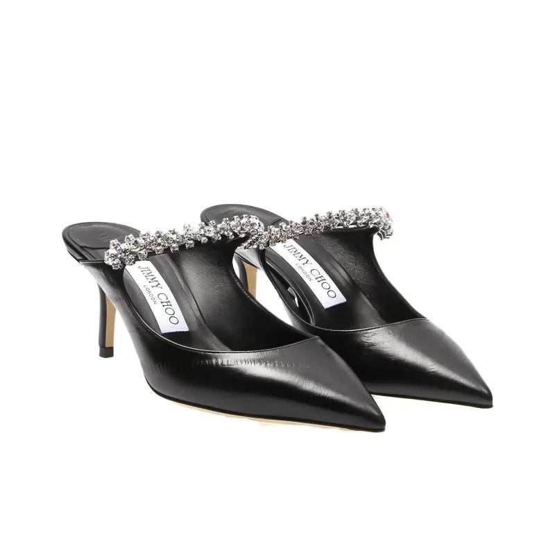 Jimmy Choo Bing 70mm Crystal-embellished Mules-2