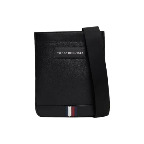 Tommy Hilfiger Polyurethane Shoulder Bag Crossbody Bag Small Size Men's Black